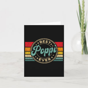 Poppi je Vintag Retro Father39s Tagesgeschenk Karte