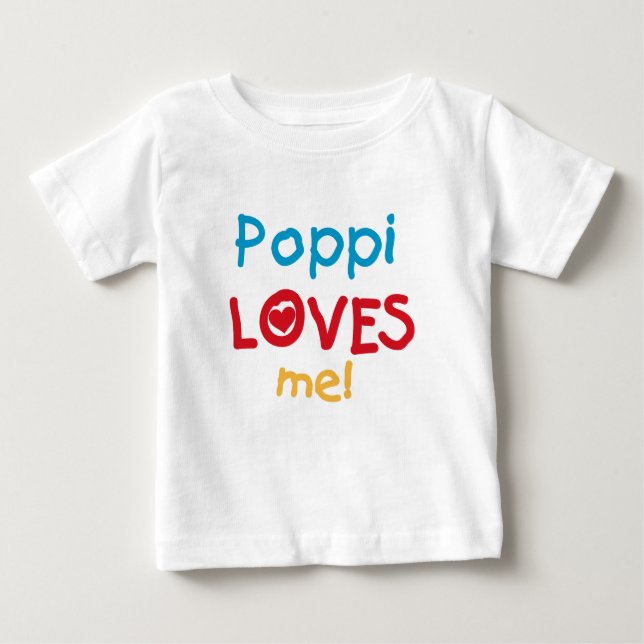 Poppi Lieben Me T - Shirt und Geschenke (Vorderseite)