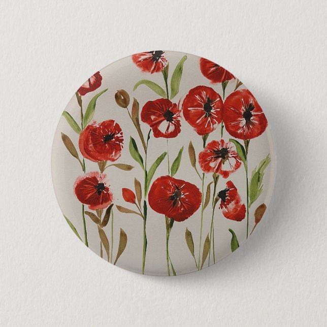 Poppie-Abzeichen Button (Vorderseite)