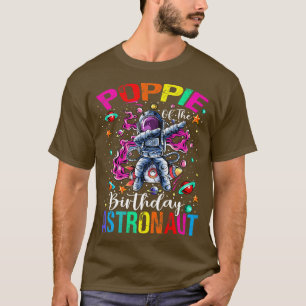 Poppie des Geburtstags Astronauten Weltraumthema K T-Shirt