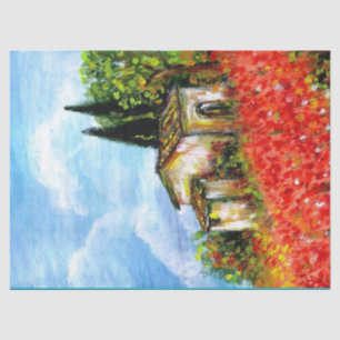 POPPIEN IN DER TUSKANIE SEIDENPAPIER