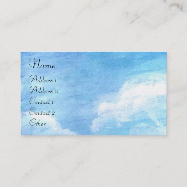 POPPIEN IN DER TUSKANIE VISITENKARTE (Vorderseite)