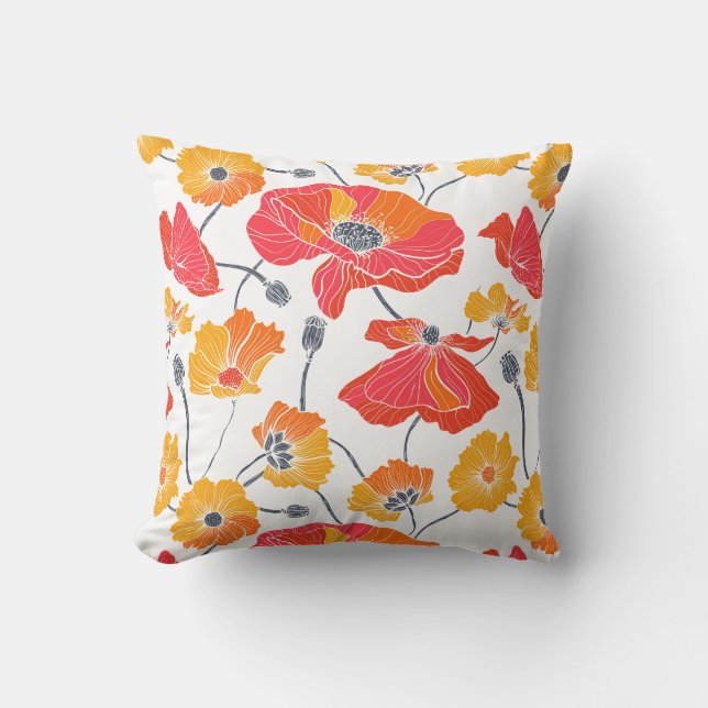Poppies Accent Pillow Kissen (Vorderseite)