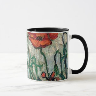 Poppies and Butterflies Van Gogh Fine Art Tasse