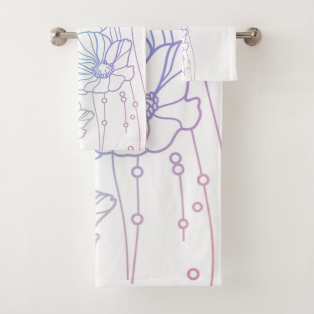 Poppies Badhandtuch Set (Insitu)