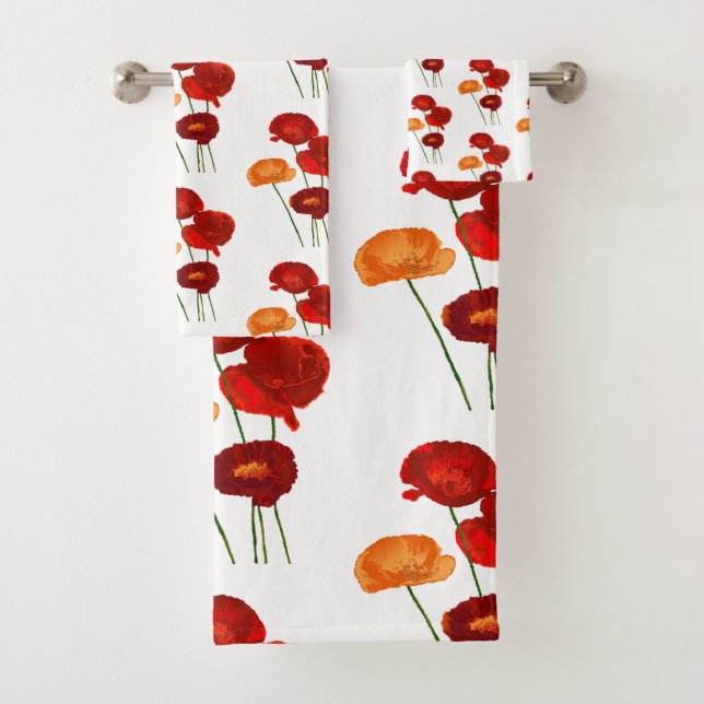 Poppies Badhandtuch Set (Insitu)