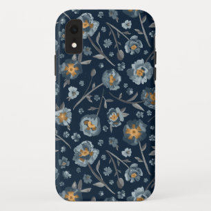 Poppies Blumenmuster Blau Case-Mate iPhone Hülle