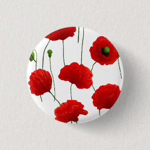 Poppies Button