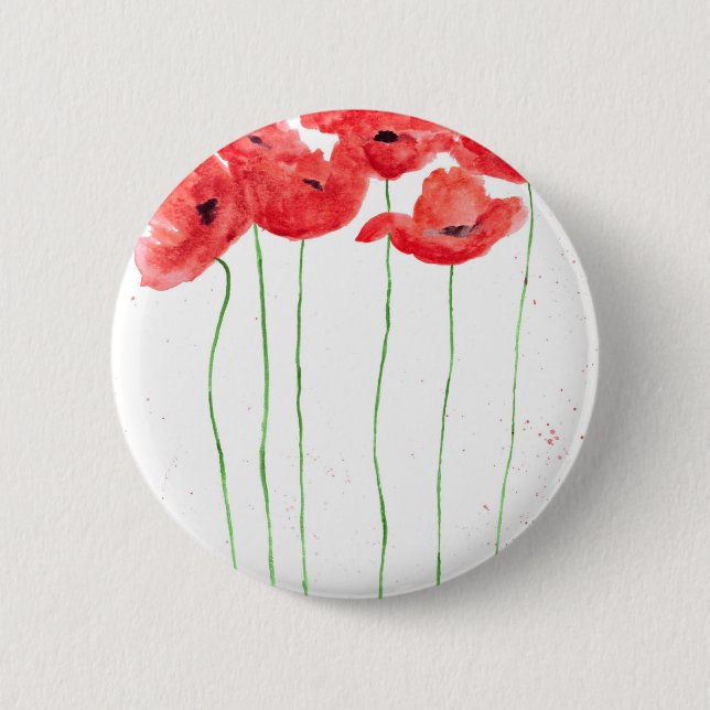 Poppies Button (Vorderseite)