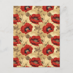 Poppies Chiyogami Postkarte