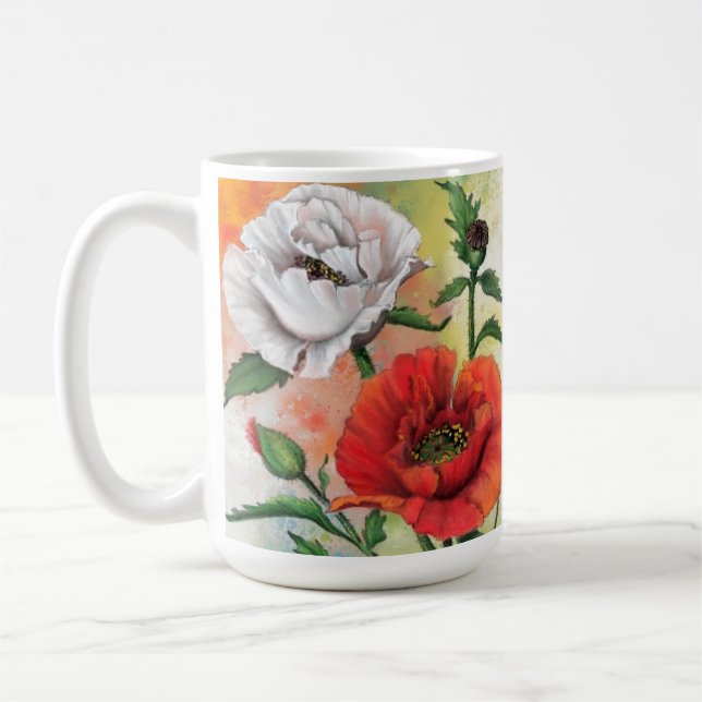 Poppies Coffee Tasse (Links)