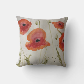 Poppies Cotton Pillow Kissen