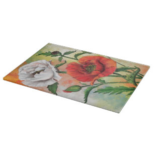 Poppies Cutting Board Schneidebrett