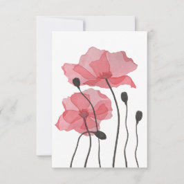Poppies Dankeskarte