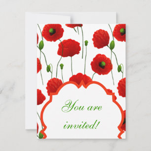 Poppies Einladung