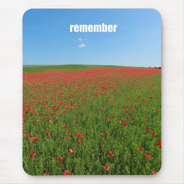 Poppies erinnern sich mousepad (Vorne)