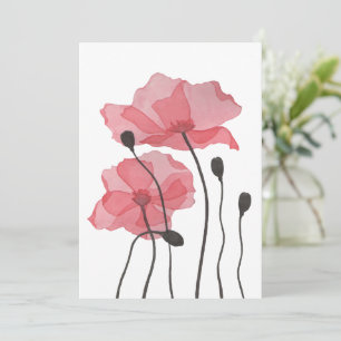 Poppies Feiertagskarte
