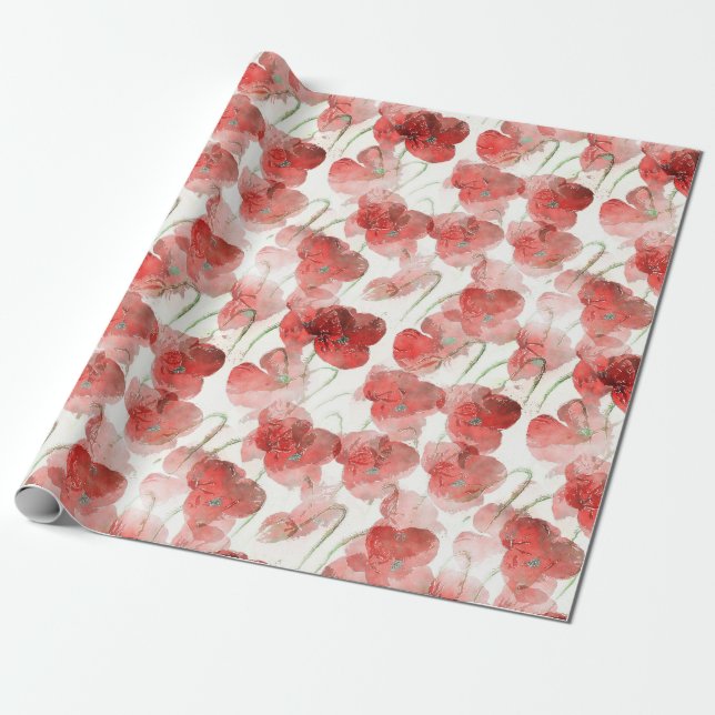 Poppies Geschenkpapier (Ungerollt)