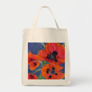 Poppies Grocery Tote Bag Tragetasche