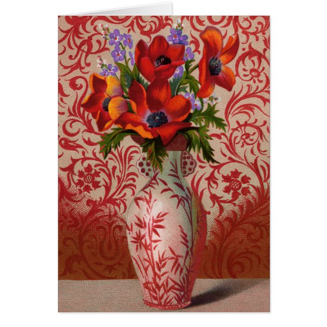 Poppies Grußkarte (Vorne)