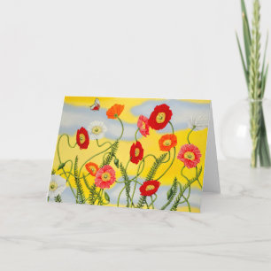 Poppies Grußkarte Karte