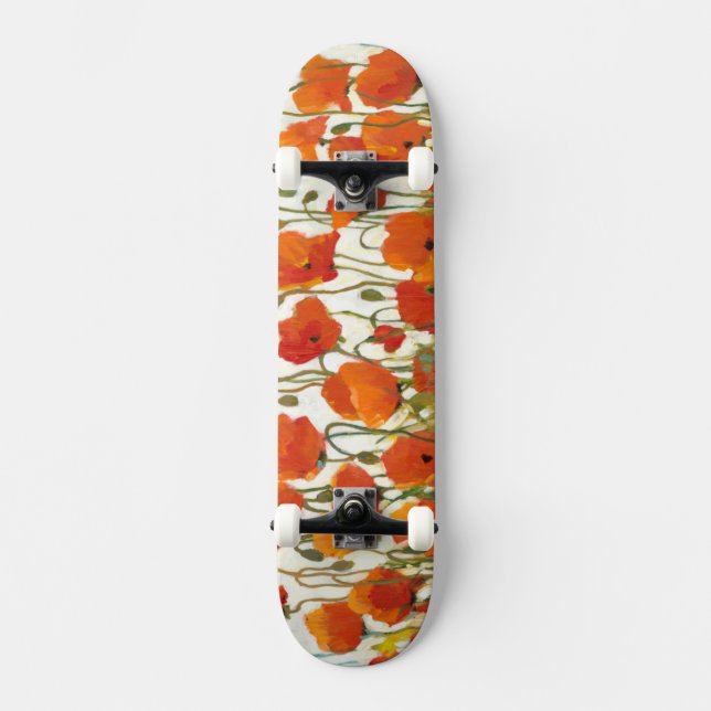 Poppies I Skateboard (Vorderseite)