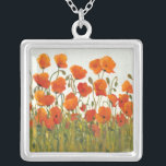 Poppies I Versilberte Kette<br><div class="desc">floral</div>