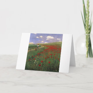 Poppies im Feld SZINYEI MERSE, Pál rote Blume Karte