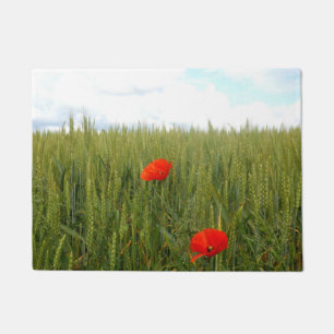 Poppies in a Wheat Field Door Mat Fußmatte