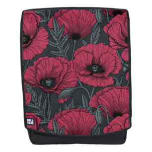Poppies in Viva Magenta Rucksack