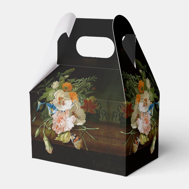 Poppies Morning Glory Blume Butterfly Gefallen Box Geschenkschachtel (Vorderseite)