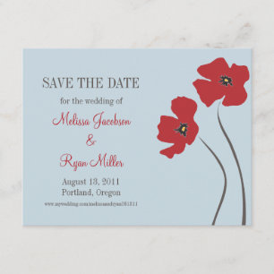 Poppies Save the Date