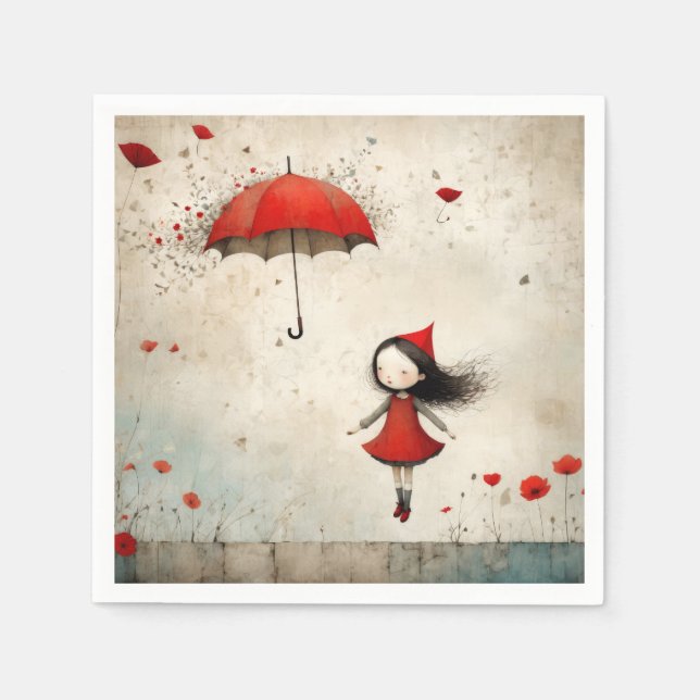 Poppies Serviette (Vorderseite)