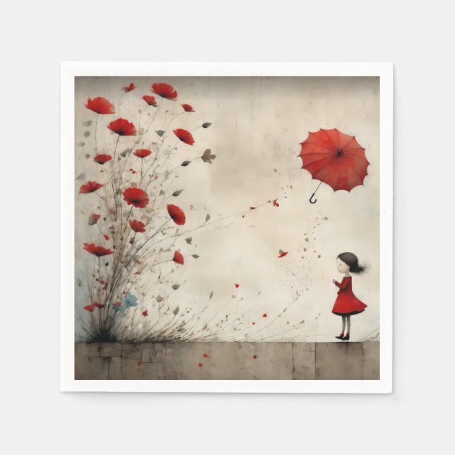Poppies Serviette (Vorderseite)