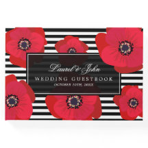 Poppies & Stripes - Schwarz & Rot Hochzeit
