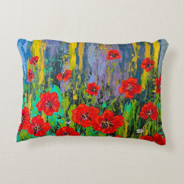 Poppies Throw Pillow Dekokissen