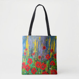 Poppies Tote Bag Art Abstrakt