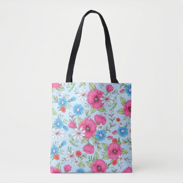 Poppies und Daisies-Tasche (Vorderseite)