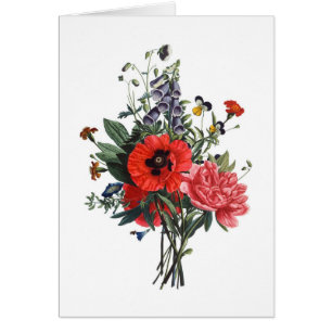 Poppies und Foxgloves Bouquet