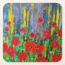 Poppies Untersetzer Set