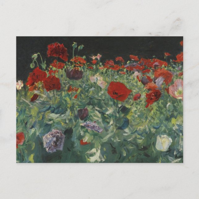Poppies von John Singer Sargent Postkarte (Vorderseite)