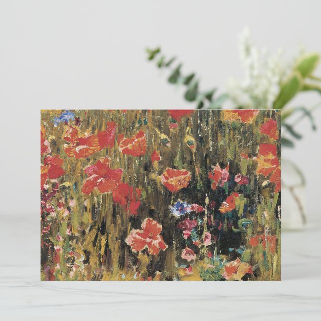 Poppies von Robert Vonnoh, Vintager Impressionismu (Stehend Vorderseite)