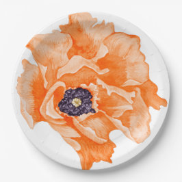 Poppies Watercolor Blume Paper Teller