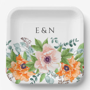 Poppies Watercolor Blume Paper Teller