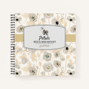 Poppies Watercolor Vacation Rental Guest Book Notizbuch