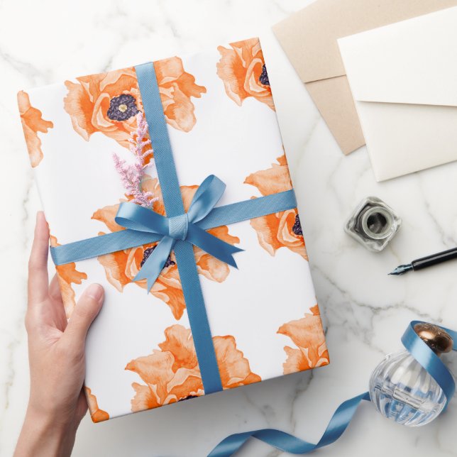 Poppies Wrapping Paper Geschenkpapier (Schenken)