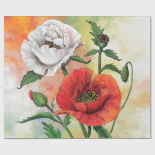 Poppies Wrapping Paper Geschenkpapier