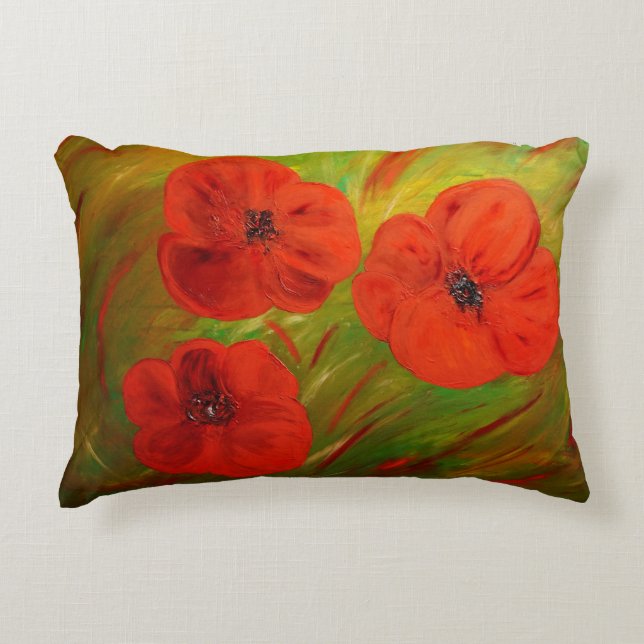 poppies zierkissen (Vorderseite)