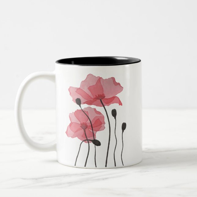 Poppies Zweifarbige Tasse (Links)