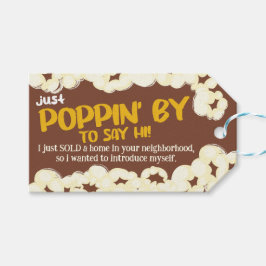 Poppin' by to say HI - Realtor Pop-by-Popcorn Geschenkanhänger